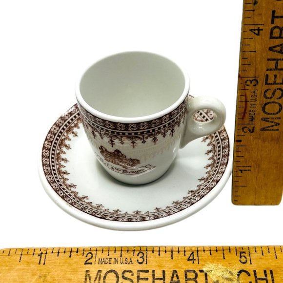 Bel & The Dragon Vitrified Hotel Ware Espresso Teacup Set Dunn Bennett - Picture 10 of 10